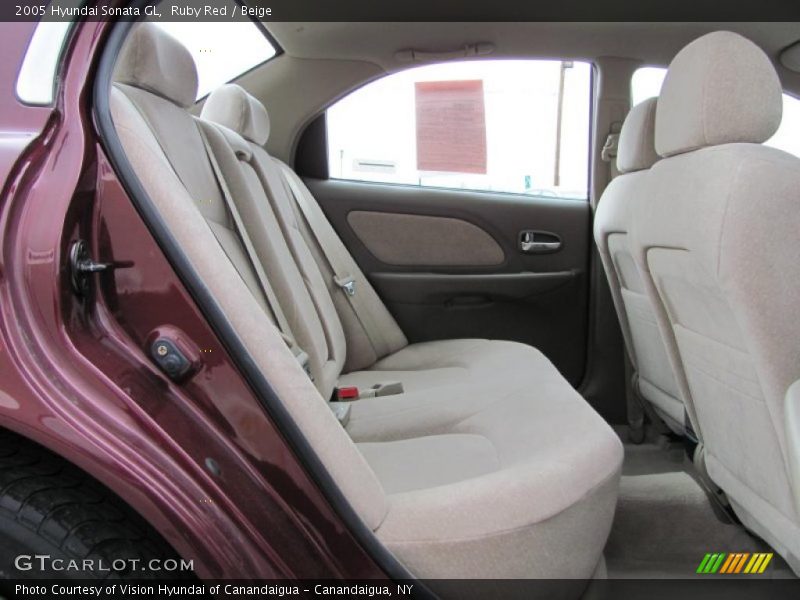 Ruby Red / Beige 2005 Hyundai Sonata GL