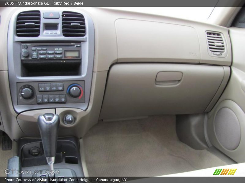 Ruby Red / Beige 2005 Hyundai Sonata GL
