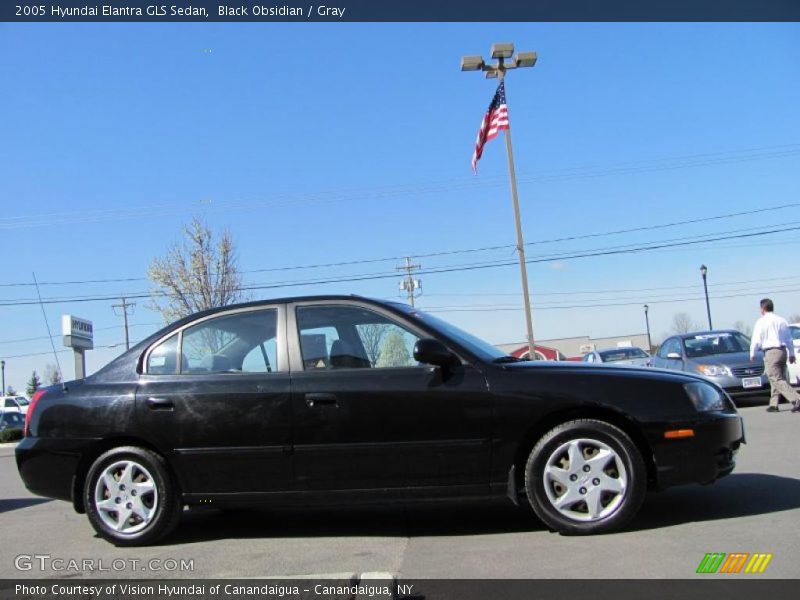 Black Obsidian / Gray 2005 Hyundai Elantra GLS Sedan