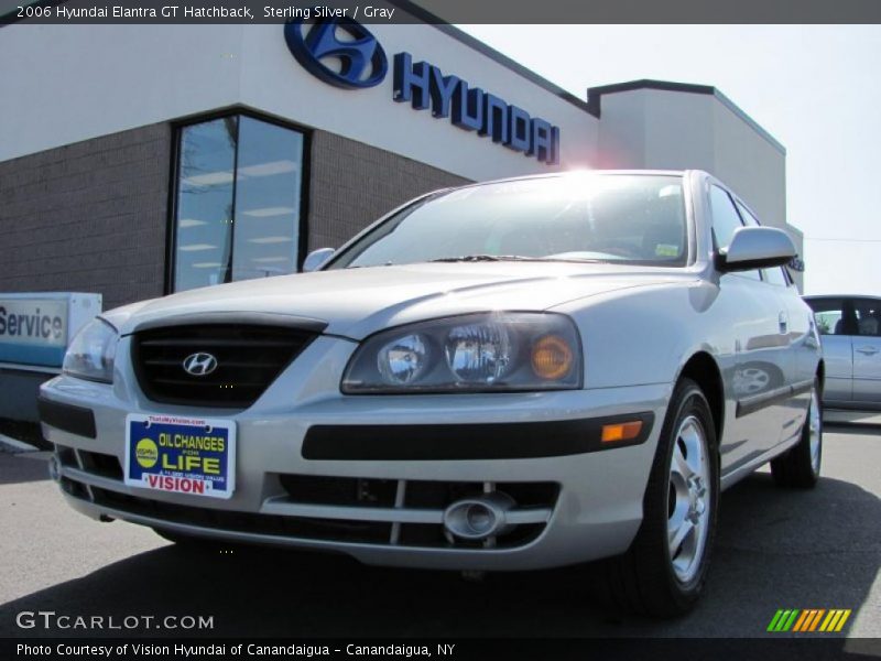 Sterling Silver / Gray 2006 Hyundai Elantra GT Hatchback
