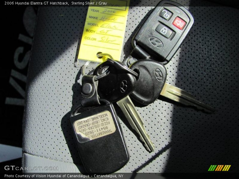 Sterling Silver / Gray 2006 Hyundai Elantra GT Hatchback