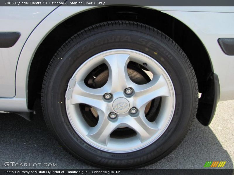 Sterling Silver / Gray 2006 Hyundai Elantra GT Hatchback