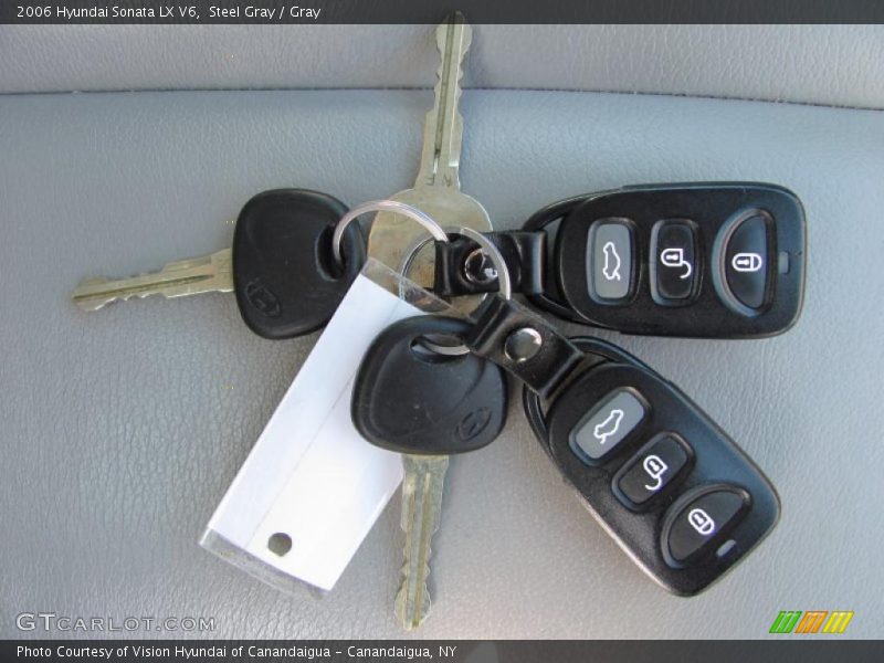 Steel Gray / Gray 2006 Hyundai Sonata LX V6