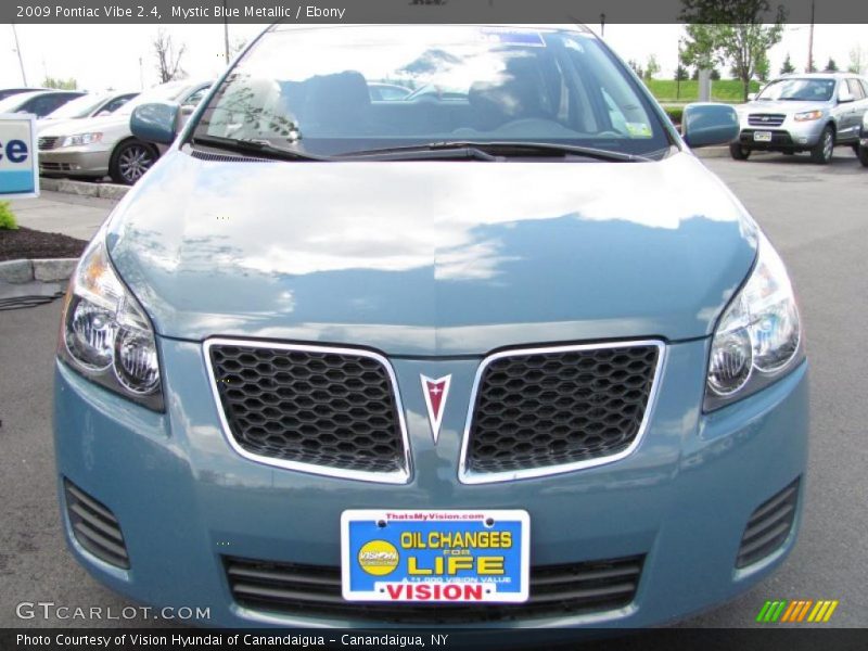Mystic Blue Metallic / Ebony 2009 Pontiac Vibe 2.4