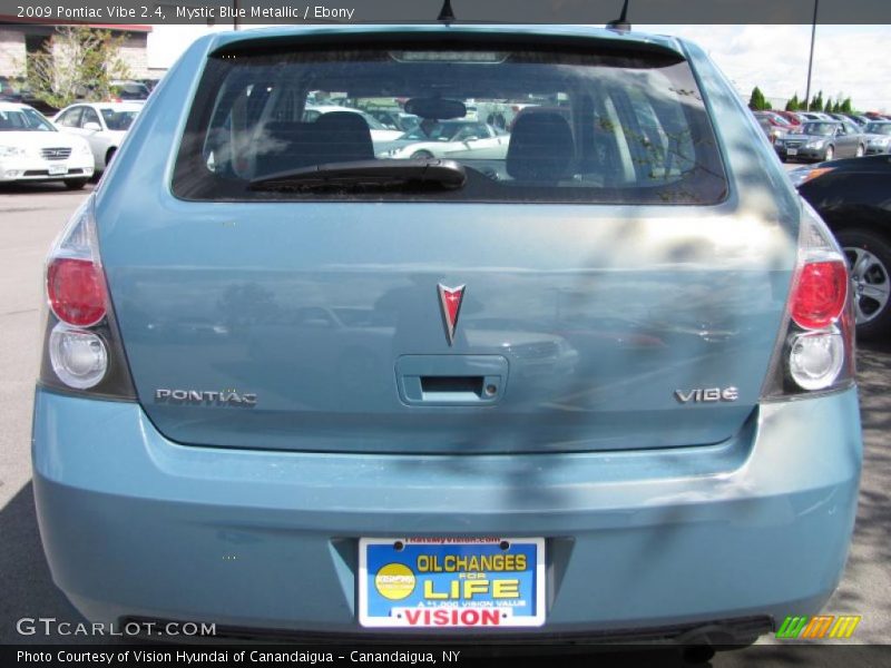 Mystic Blue Metallic / Ebony 2009 Pontiac Vibe 2.4