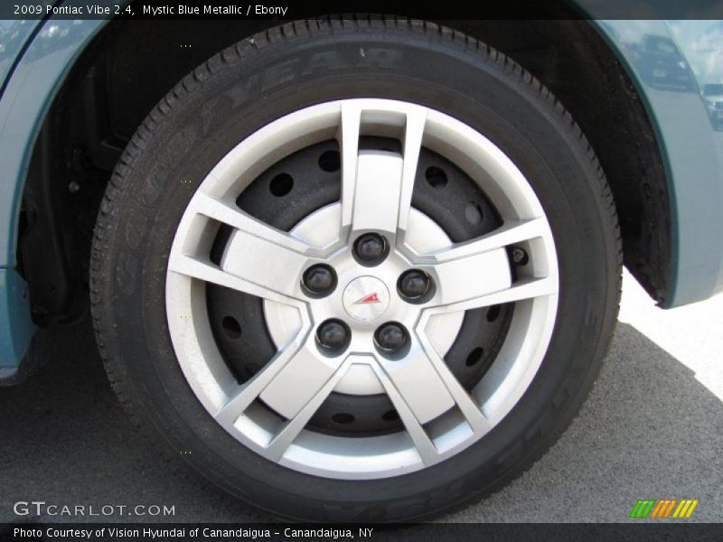 Mystic Blue Metallic / Ebony 2009 Pontiac Vibe 2.4