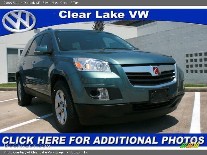 Silver Moss Green / Tan 2009 Saturn Outlook XE