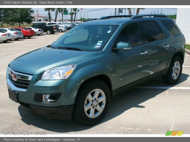 Silver Moss Green / Tan 2009 Saturn Outlook XE