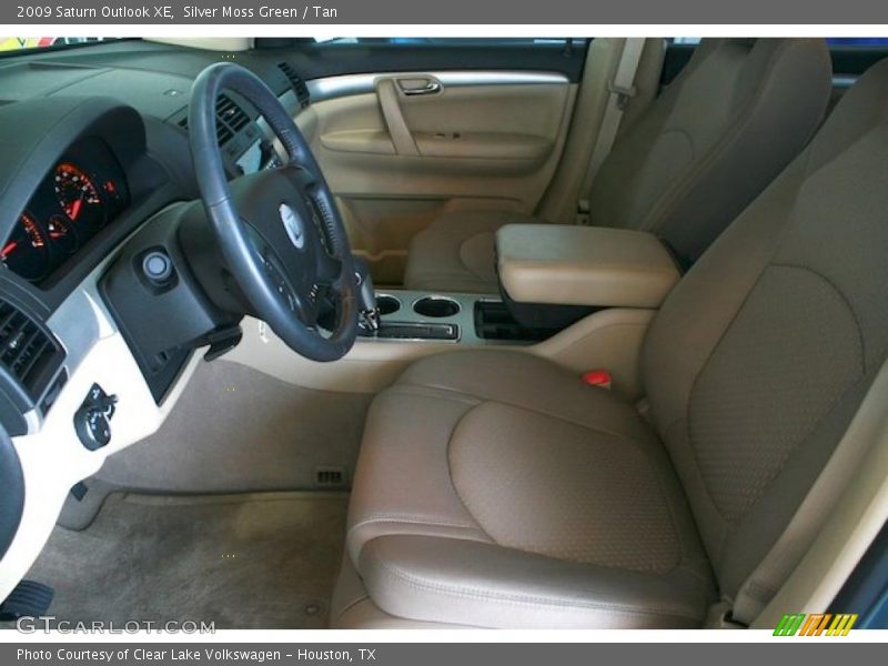 Silver Moss Green / Tan 2009 Saturn Outlook XE