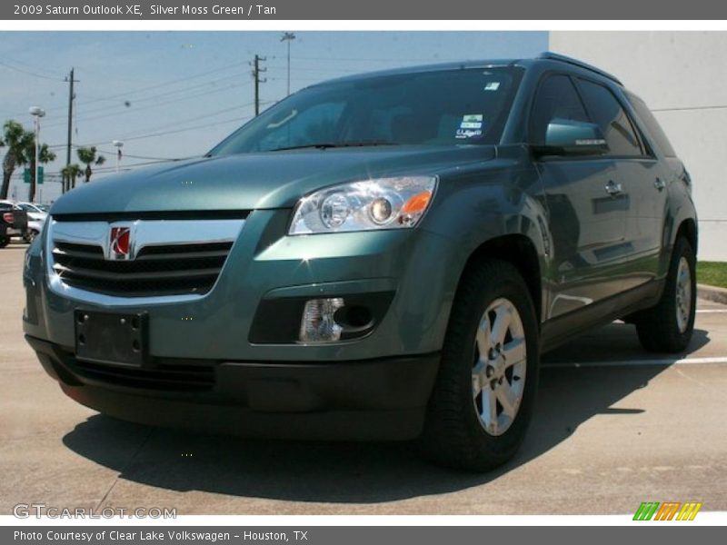 Silver Moss Green / Tan 2009 Saturn Outlook XE