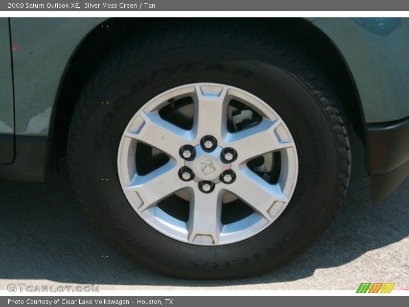 Silver Moss Green / Tan 2009 Saturn Outlook XE