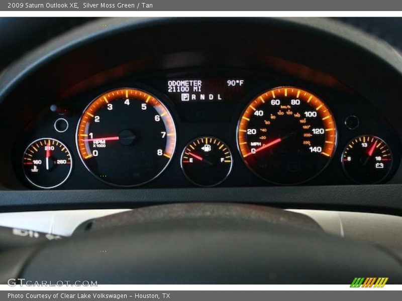 Silver Moss Green / Tan 2009 Saturn Outlook XE