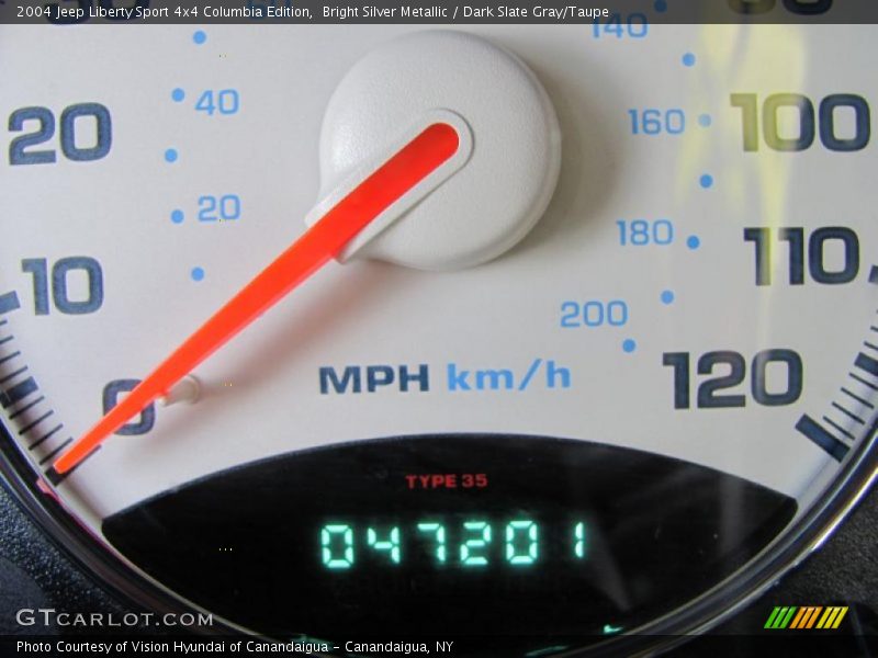 Bright Silver Metallic / Dark Slate Gray/Taupe 2004 Jeep Liberty Sport 4x4 Columbia Edition