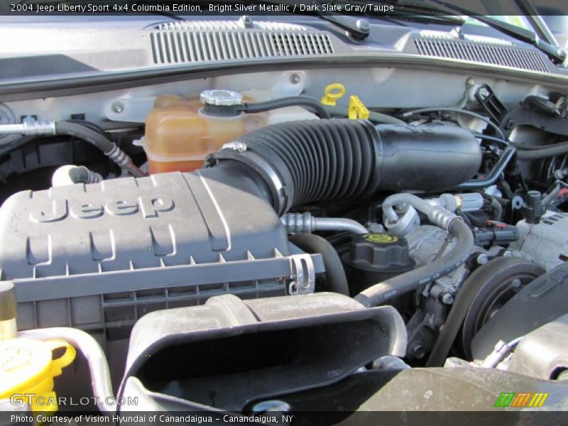 Bright Silver Metallic / Dark Slate Gray/Taupe 2004 Jeep Liberty Sport 4x4 Columbia Edition