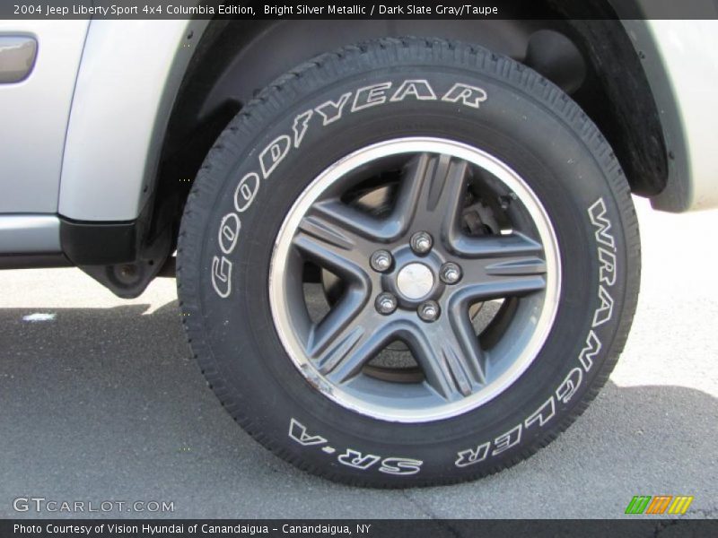 Bright Silver Metallic / Dark Slate Gray/Taupe 2004 Jeep Liberty Sport 4x4 Columbia Edition