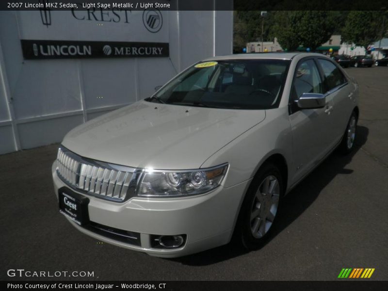 Light Sage Metallic / Light Stone 2007 Lincoln MKZ Sedan