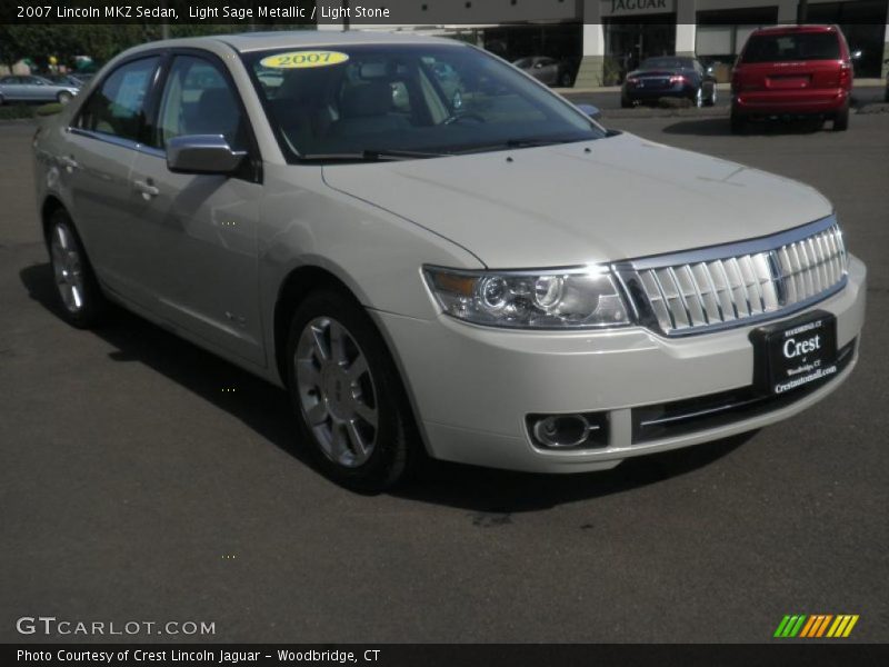 Light Sage Metallic / Light Stone 2007 Lincoln MKZ Sedan