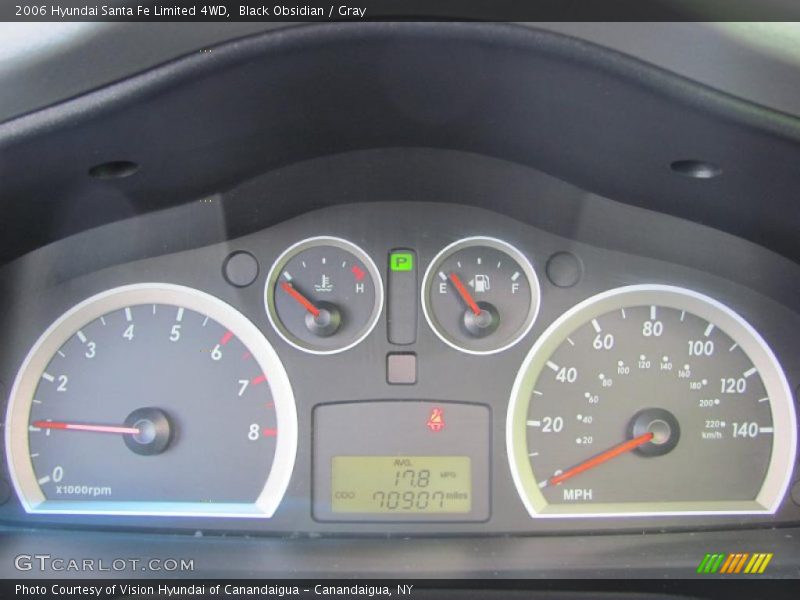 Black Obsidian / Gray 2006 Hyundai Santa Fe Limited 4WD