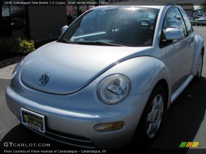 Silver Arrow Metallic / Gray 1998 Volkswagen New Beetle 2.0 Coupe