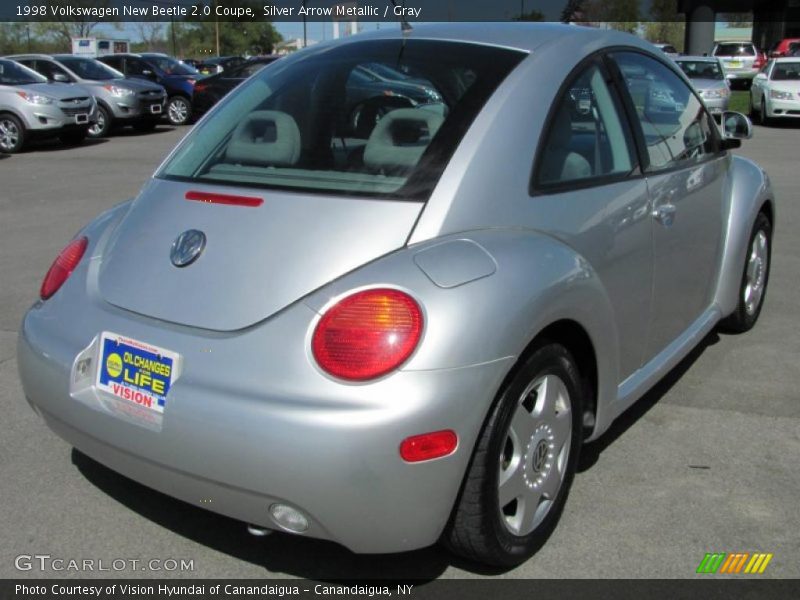 Silver Arrow Metallic / Gray 1998 Volkswagen New Beetle 2.0 Coupe