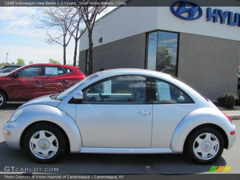 Silver Arrow Metallic / Gray 1998 Volkswagen New Beetle 2.0 Coupe