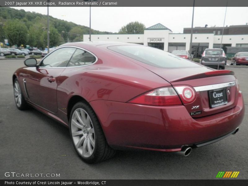 Radiance Red Metallic / Caramel 2007 Jaguar XK XK8 Coupe
