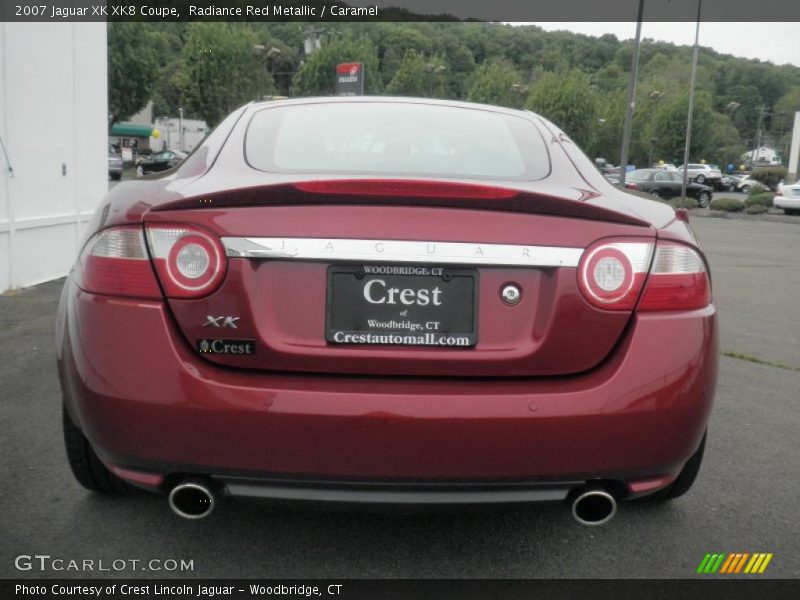Radiance Red Metallic / Caramel 2007 Jaguar XK XK8 Coupe