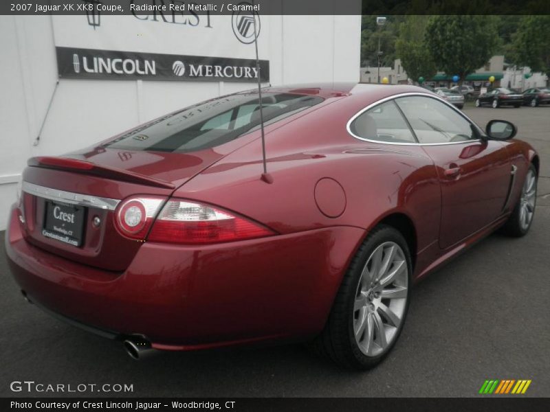 Radiance Red Metallic / Caramel 2007 Jaguar XK XK8 Coupe