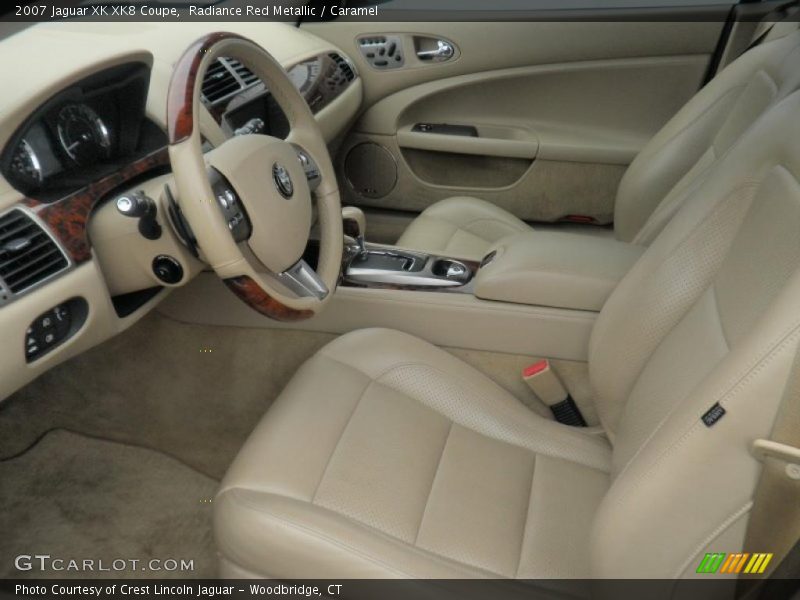 Radiance Red Metallic / Caramel 2007 Jaguar XK XK8 Coupe