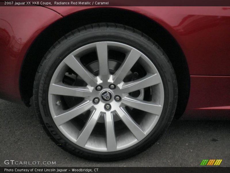 Radiance Red Metallic / Caramel 2007 Jaguar XK XK8 Coupe