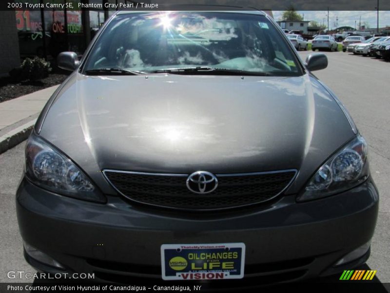 Phantom Gray Pearl / Taupe 2003 Toyota Camry SE