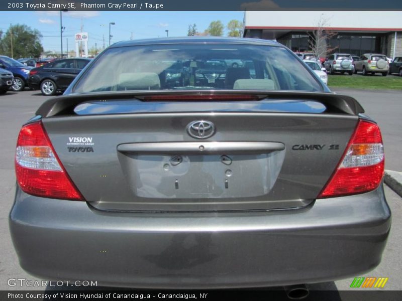 Phantom Gray Pearl / Taupe 2003 Toyota Camry SE
