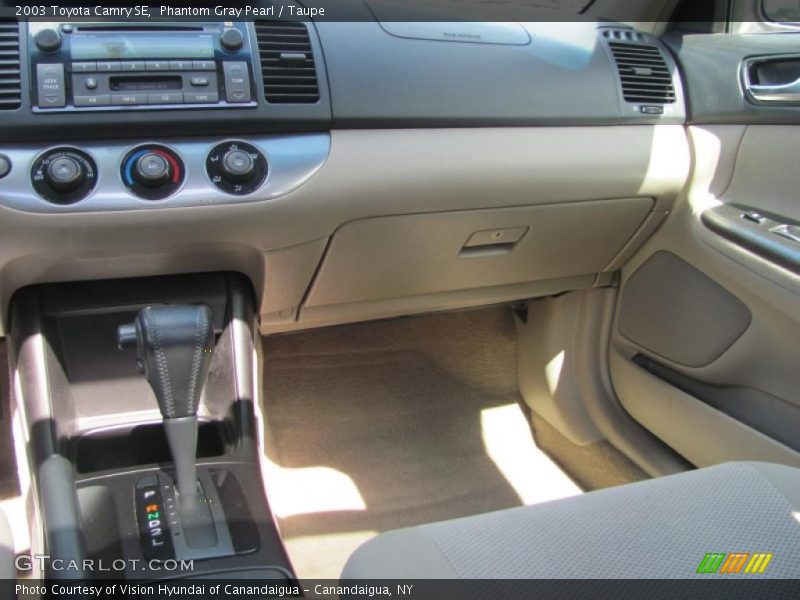 Phantom Gray Pearl / Taupe 2003 Toyota Camry SE