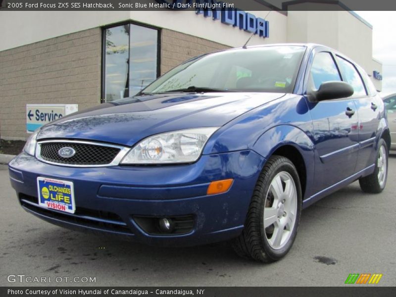 Sonic Blue Metallic / Dark Flint/Light Flint 2005 Ford Focus ZX5 SES Hatchback
