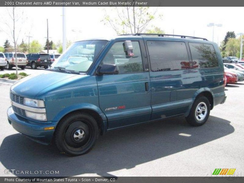 Medium Cadet Blue Metallic / Pewter 2001 Chevrolet Astro AWD Passenger Van