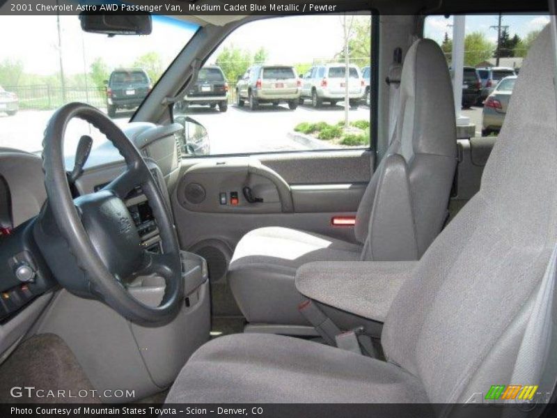 Medium Cadet Blue Metallic / Pewter 2001 Chevrolet Astro AWD Passenger Van