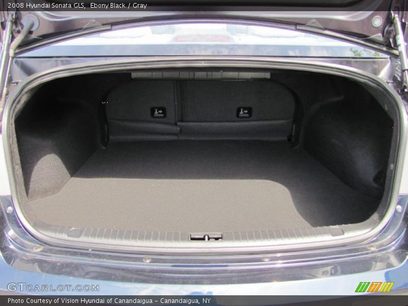 Ebony Black / Gray 2008 Hyundai Sonata GLS