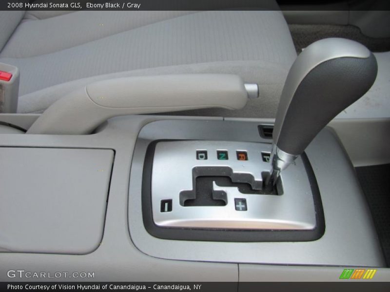 Ebony Black / Gray 2008 Hyundai Sonata GLS