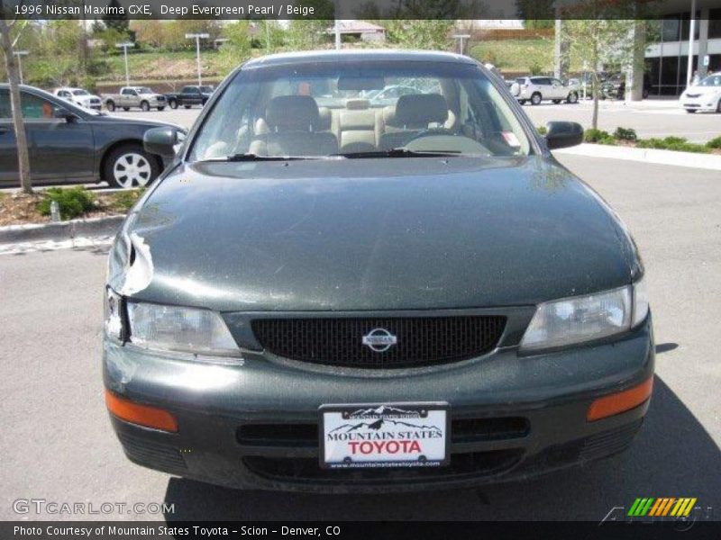Deep Evergreen Pearl / Beige 1996 Nissan Maxima GXE
