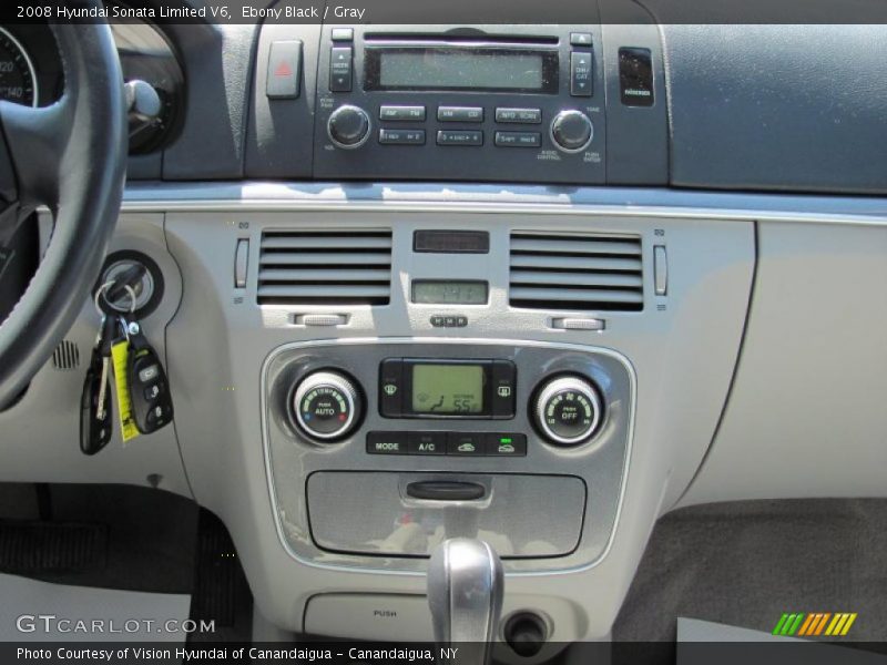 Ebony Black / Gray 2008 Hyundai Sonata Limited V6