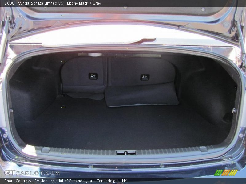 Ebony Black / Gray 2008 Hyundai Sonata Limited V6