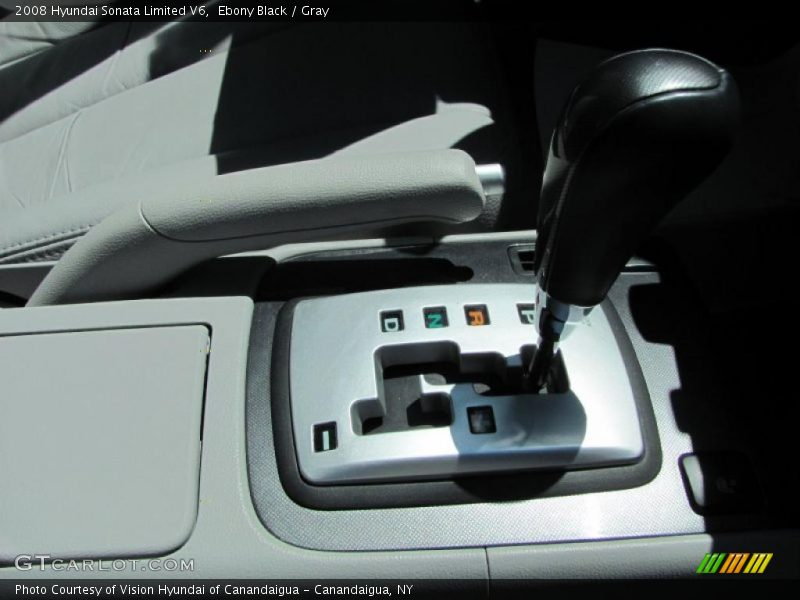 Ebony Black / Gray 2008 Hyundai Sonata Limited V6