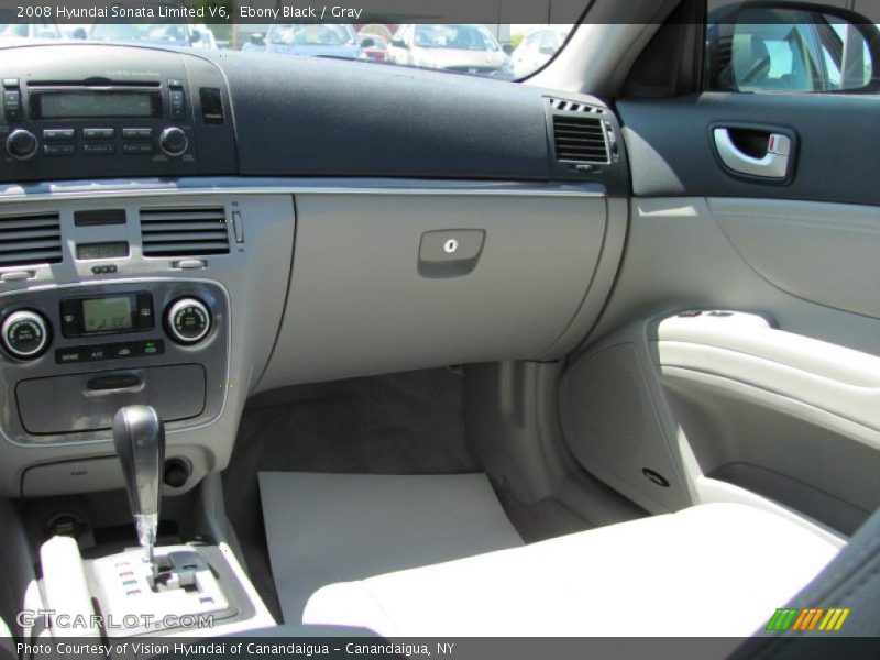 Ebony Black / Gray 2008 Hyundai Sonata Limited V6