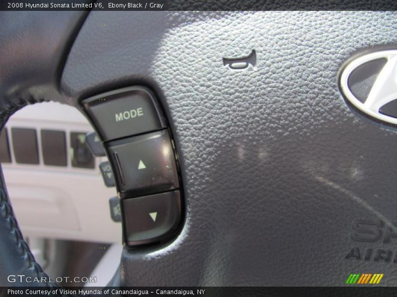 Ebony Black / Gray 2008 Hyundai Sonata Limited V6