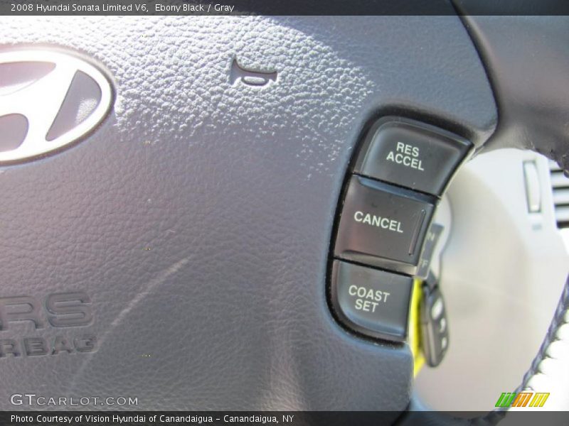 Ebony Black / Gray 2008 Hyundai Sonata Limited V6