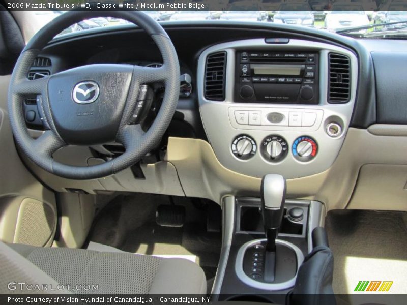 Classic White / Medium Pebble Beige 2006 Mazda Tribute s 4WD