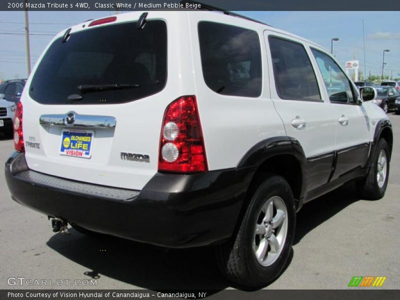Classic White / Medium Pebble Beige 2006 Mazda Tribute s 4WD