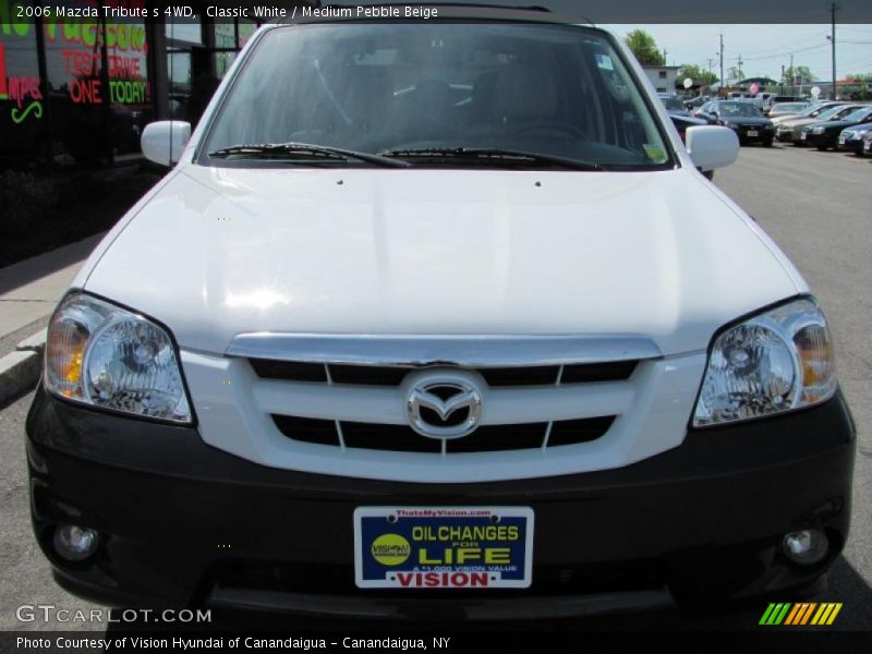 Classic White / Medium Pebble Beige 2006 Mazda Tribute s 4WD