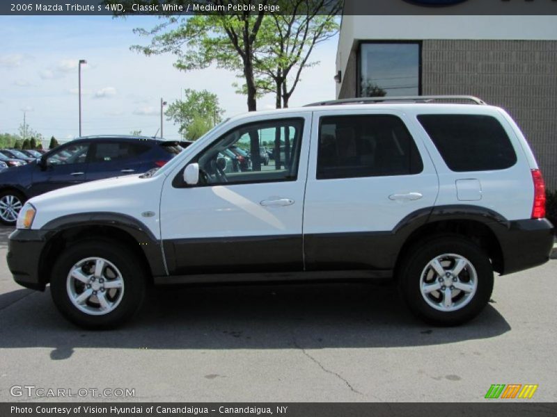Classic White / Medium Pebble Beige 2006 Mazda Tribute s 4WD