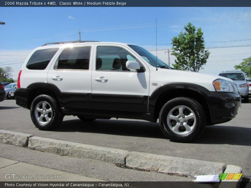Classic White / Medium Pebble Beige 2006 Mazda Tribute s 4WD